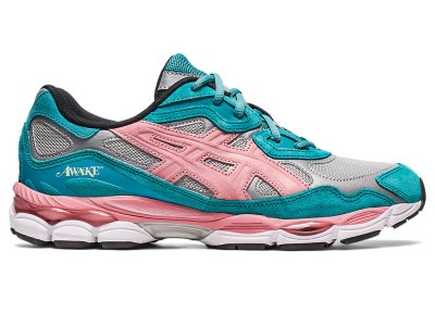 Asics Awake Ny X Gel-nyc Spor Ayakkabı Erkek Gümüş Yeşil Mavi | TR5039-186