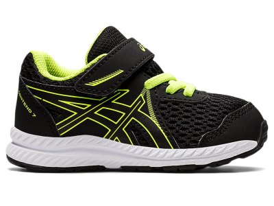 Asics Contend 7 Koşu Ayakkabısı Çocuk Siyah Yeşil | TR2484-535