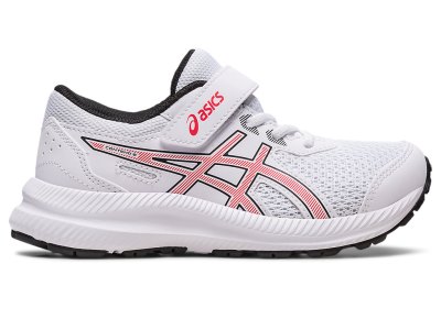 Asics Contend 8 Sports Ayakkabı Çocuk Beyaz Kırmızı | TR9049-645