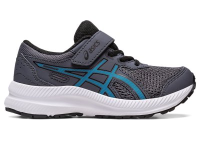 Asics Contend 8 Sports Ayakkabı Çocuk Gri Mavi | TR6949-297