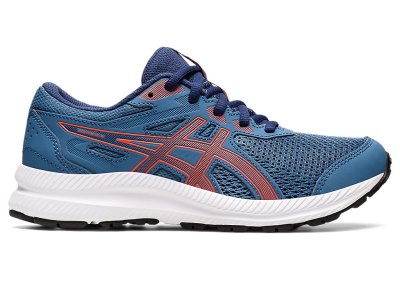 Asics Contend 8 Sports Ayakkabı Çocuk Mavi Pembe | TR6806-916