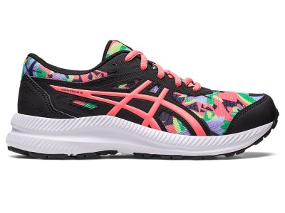 Asics Contend 8 Sports Ayakkabı Çocuk Siyah Mercan | TR0241-301