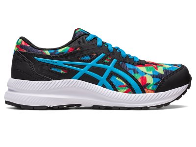 Asics Contend 8 Sports Ayakkabı Çocuk Siyah Mavi | TR2740-681
