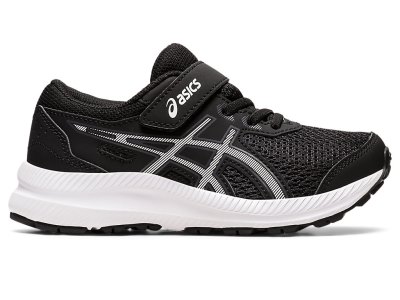 Asics Contend 8 Sports Ayakkabı Çocuk Siyah Beyaz | TR3266-678