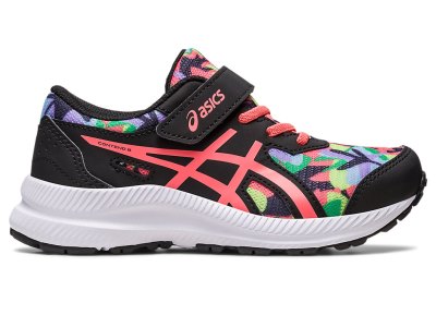 Asics Contend 8 Sports Ayakkabı Çocuk Siyah Mercan | TR4625-273