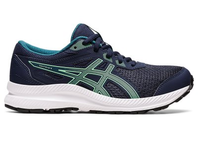 Asics Contend 8 Sports Ayakkabı Çocuk Siyah Turkuaz | TR4678-795