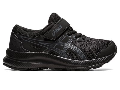 Asics Contend 8 Sports Ayakkabı Çocuk Siyah Gri | TR8487-153