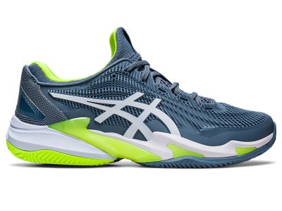 Asics Court FF 3 Clay Tenis Ayakkabısı Erkek Gri Mavi Beyaz | TR3148-251