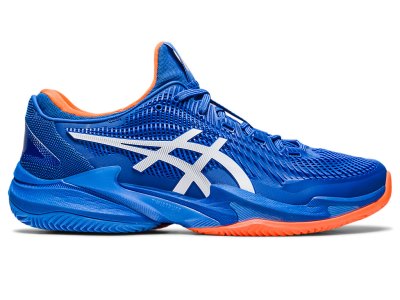 Asics Court FF 3 Novak Clay Tenis Ayakkabısı Erkek Mavi Beyaz | TR4244-299