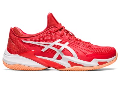 Asics Court FF 3 Novak Clay Tenis Ayakkabısı Erkek Kırmızı Beyaz | TR7618-338