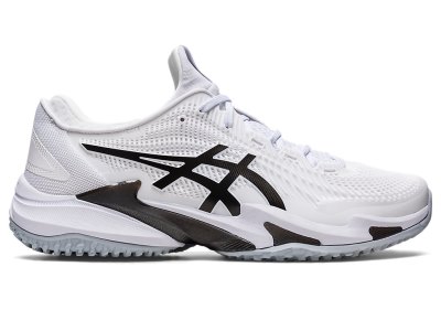 Asics Court FF 3 OC Tenis Ayakkabısı Erkek Beyaz Siyah | TR8159-929