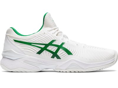 Asics Court FF Novak Tenis Ayakkabısı Erkek Beyaz Yeşil | TR4618-303