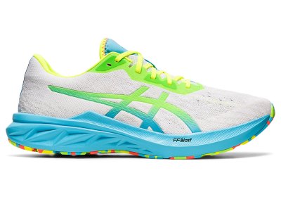 Asics Dynablast 2 Koşu Ayakkabısı Erkek Beyaz Yeşil | TR2078-756