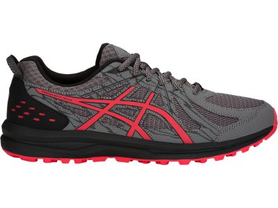 Asics Frequent Yürüyüş Patika Koşu Ayakkabısı Erkek Koyu Gri Kırmızı | TR5200-441