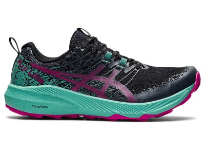 Asics Fuji Lite 2 Patika Koşu Ayakkabısı Kadın Siyah Küpe Çiçeği Kırmızı | TR8926-370