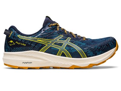 Asics Fuji Lite 3 Patika Koşu Ayakkabısı Erkek Turkuaz Altın Sarı | TR2850-493