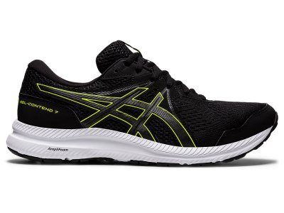 Asics Gel-contend 7 (4E) Koşu Ayakkabısı Erkek Siyah Yeşil | TR7201-259