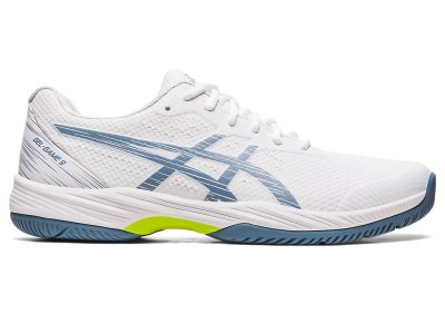 Asics Gel-game 9 Tenis Ayakkabısı Erkek Beyaz Gri Mavi | TR5809-923