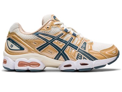 Asics Gel-nimbus 9 Spor Ayakkabı Kadın Krema Gri Mavi | TR4956-891