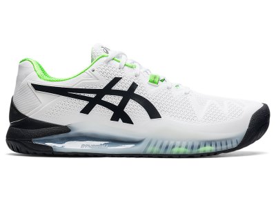 Asics Gel-resolution 8 (2E) Tenis Ayakkabısı Erkek Beyaz Yeşil | TR5008-716