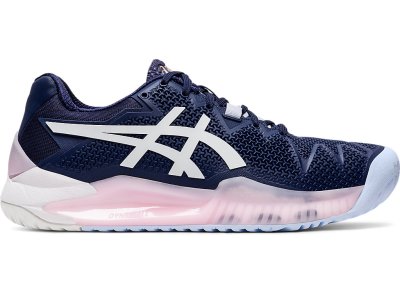 Asics Gel-resolution 8 Tenis Ayakkabısı Kadın Lacivert Beyaz | TR1085-897