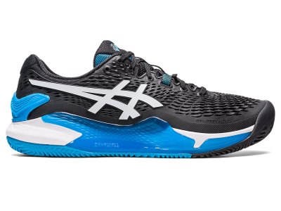 Asics Gel-resolution 9 Clay Tenis Ayakkabısı Erkek Siyah Beyaz | TR6328-396