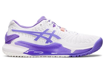 Asics Gel-resolution 9 OC Tenis Ayakkabısı Kadın Beyaz Mor | TR0467-034