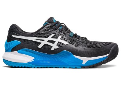 Asics Gel-resolution 9 OC Tenis Ayakkabısı Erkek Siyah Beyaz | TR0503-688