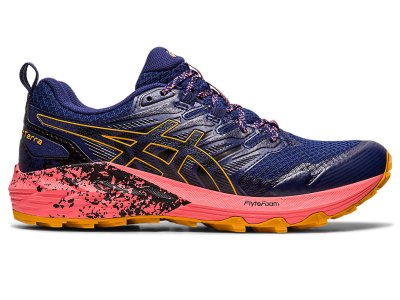 Asics Gel-trabuco Terra Patika Koşu Ayakkabısı Kadın Indigo Mavi Kahverengi | TR3223-182