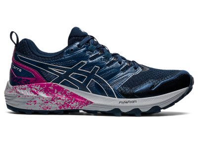 Asics Gel-trabuco Terra Patika Koşu Ayakkabısı Kadın Mavi Gümüş | TR8431-303