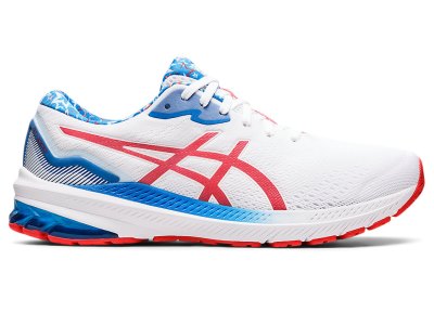 Asics Gt-1000 11 Koşu Ayakkabısı Erkek Beyaz Kırmızı | TR2636-017
