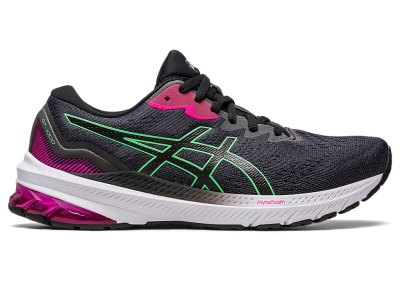 Asics Gt-1000 11 Koşu Ayakkabısı Kadın Siyah Yeşil | TR6291-921