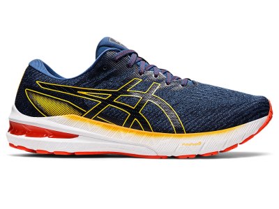 Asics Gt-2000 10 Koşu Ayakkabısı Erkek Siyah Mavi Turuncu | TR3701-166