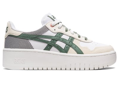 Asics Japan S PF Spor Ayakkabı Kadın Beyaz Koyu Yeşil | TR7022-527
