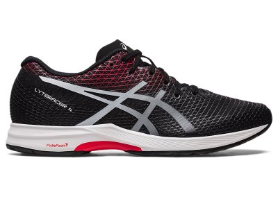 Asics LyterACEr 4 Koşu Ayakkabısı Erkek Siyah Kırmızı | TR4920-309