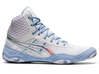 Asics Matblazer Güreş Ayakkabısı Kadın Beyaz Açık Mavi | TR8973-936
