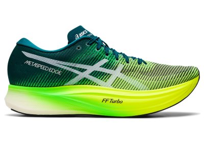 Asics Metaspeed Edge+ Koşu Ayakkabısı Kadın Koyu Yeşil Sarı | TR2443-445