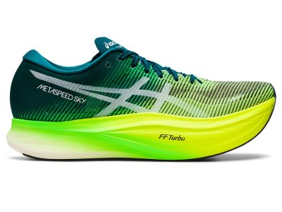 Asics Metaspeed Sky+ Koşu Ayakkabısı Kadın Koyu Yeşil Sarı | TR4636-639