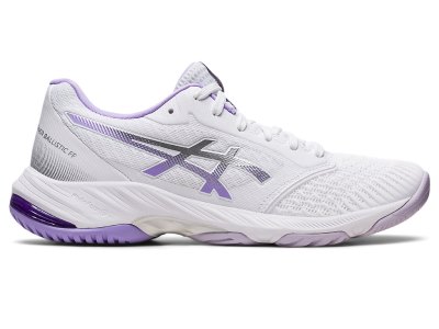 Asics Netburner Ballistic FF 3 Voleybol Ayakkabısı Kadın Beyaz Mor | TR8012-564