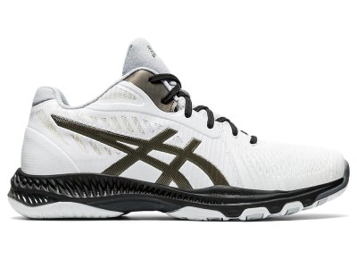 Asics Netburner Ballistic FF MT 2 Voleybol Ayakkabısı Erkek Beyaz Siyah | TR5678-399