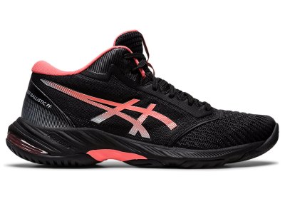 Asics Netburner Ballistic FF MT 3 Voleybol Ayakkabısı Kadın Siyah Mercan | TR1226-698