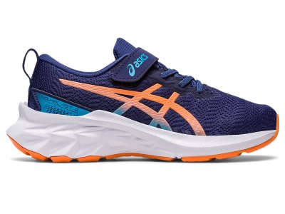 Asics Novablast 2 Sports Ayakkabı Çocuk Indigo Mavi Turuncu | TR7970-983