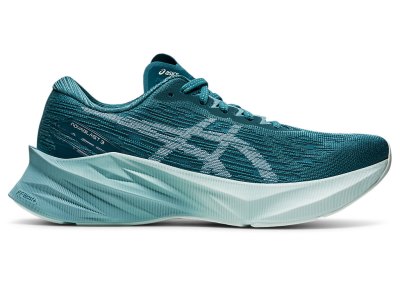 Asics Novablast 3 Koşu Ayakkabısı Kadın Açık Mavi Koyu Yeşil Mavi | TR8827-657