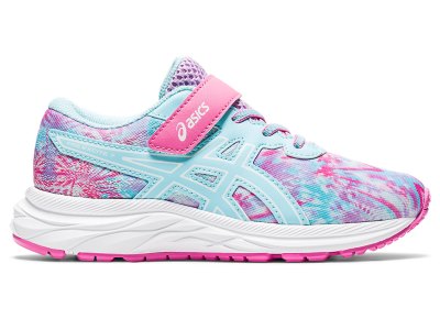 Asics PRE EXCite 7 Koşu Ayakkabısı Çocuk Mavi Koyu Pembe | TR2907-215
