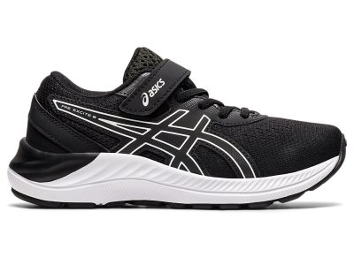 Asics PRE EXCite 8 Sports Ayakkabı Çocuk Siyah Beyaz | TR4569-989