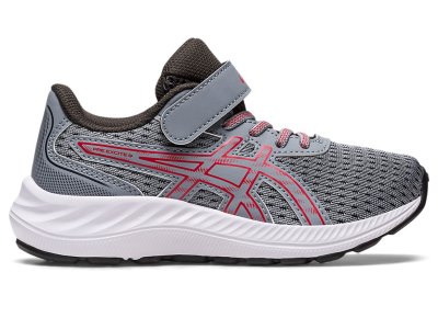 Asics PRE EXCite 9 Sports Ayakkabı Çocuk Gri Kırmızı | TR4450-834