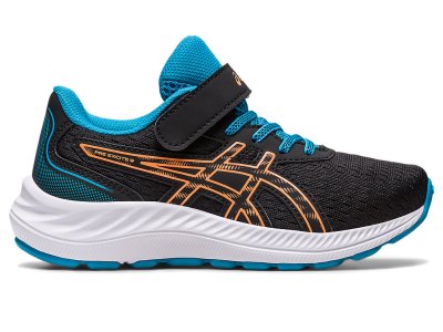 Asics PRE EXCite 9 Sports Ayakkabı Çocuk Siyah Turuncu | TR1790-293