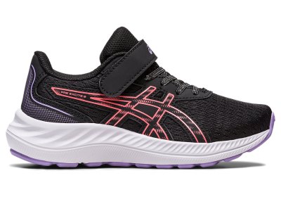 Asics PRE EXCite 9 Sports Ayakkabı Çocuk Siyah Mercan | TR3914-594
