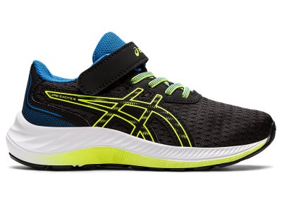 Asics PRE EXCite 9 Sports Ayakkabı Çocuk Siyah Yeşil | TR5447-526