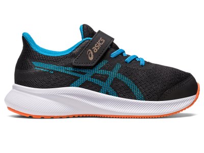 Asics Patriot 13 Sports Ayakkabı Çocuk Siyah Mavi | TR9403-223